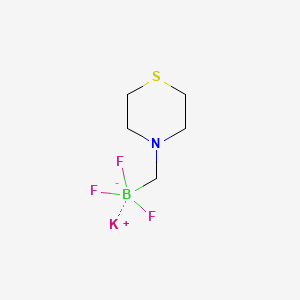 molecular formula C5H10BF3KNS B1463049 4-三氟硼酸甲硫代吗啉钾 CAS No. 1150654-80-0