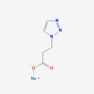 molecular formula C5H6N3NaO2 B1463058 Natrium-3-(1H-1,2,3-Triazol-1-yl)propanoat CAS No. 1181458-20-7