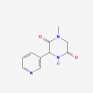 molecular formula C10H11N3O2 B1463062 1-Methyl-3-pyridin-3-ylpiperazine-2,5-dione CAS No. 1214813-89-4