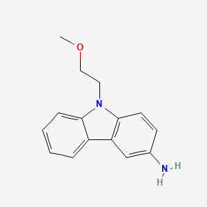 molecular formula C15H16N2O B1463064 9-(2-methoxyethyl)-9H-carbazol-3-amine CAS No. 87186-35-4