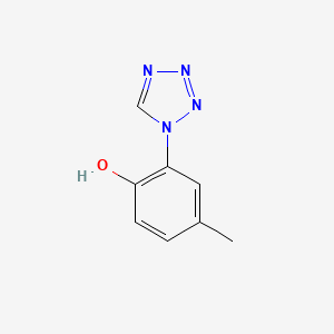 molecular formula C8H8N4O B1463068 4-methyl-2-(1H-tetrazol-1-yl)phenol CAS No. 180859-19-2