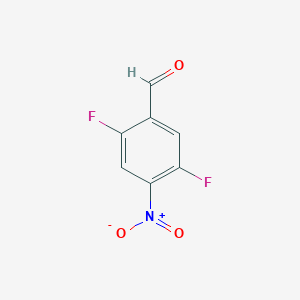 molecular formula C7H3F2NO3 B1463069 2,5-Difluoro-4-nitrobenzenecarbaldehyde CAS No. 1160474-72-5
