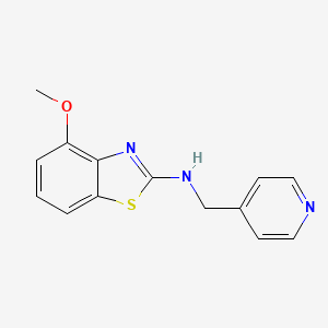 molecular formula C14H13N3OS B1463070 4-methoxy-N-(pyridin-4-ylmethyl)benzo[d]thiazol-2-amine CAS No. 1206992-76-8