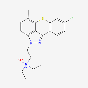 2H-(1)Benzothiopyrano(4,3,2-cd)indazole-2-ethanamine, 8-chloro-N,N-diethyl-5-methyl-, N-oxide