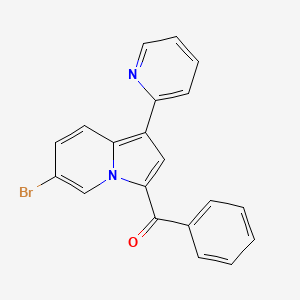 [6-Bromo-1-(pyridin-2-yl)indolizin-3-yl](phenyl)methanone