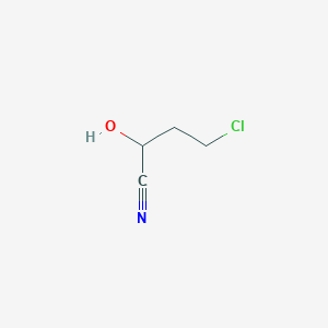 molecular formula C4H6ClNO B14630836 4-Chloro-2-hydroxybutanenitrile CAS No. 55980-87-5