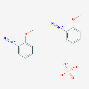 molecular formula C14H14N4O6S B14630838 Bis(2-methoxybenzene-1-diazonium) sulfate CAS No. 53686-22-9