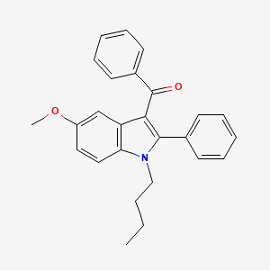 Methanone, (1-butyl-5-methoxy-2-phenyl-1H-indol-3-yl)phenyl-