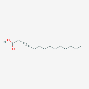 B14630883 3-Tetradecynoic acid CAS No. 55182-76-8