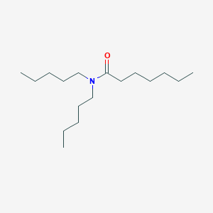 molecular formula C17H35NO B14630907 N,N-dipentylheptanamide CAS No. 57303-31-8