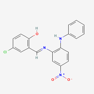 2-(((2-Anilino-5-nitrophenyl)imino)methyl)-4-chlorophenol