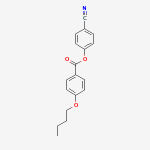 Benzoic acid, 4-butoxy-, 4-cyanophenyl ester