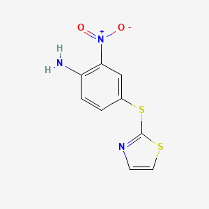 2-Nitro-4-[(1,3-thiazol-2-yl)sulfanyl]aniline