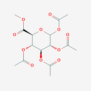 molecular formula C15H20O11 B014631 1,2,3,4-四-O-乙酰基-D-吡喃葡萄糖醛酸甲酯 CAS No. 3082-96-0