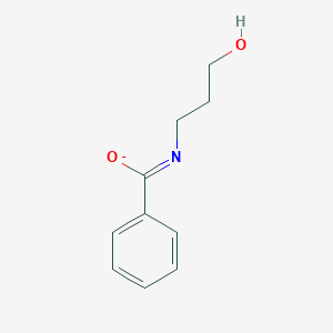 molecular formula C10H12NO2- B14631047 N-(3-Hydroxypropyl)benzenecarboximidate CAS No. 55277-96-8