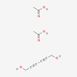 Acetic acid;hexa-2,4-diyne-1,6-diol