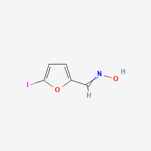 molecular formula C5H4INO2 B14631083 N-[(5-Iodofuran-2-yl)methylidene]hydroxylamine CAS No. 54376-28-2