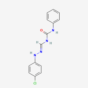 1-[(E)-[(4-chlorophenyl)hydrazinylidene]methyl]-3-phenylurea