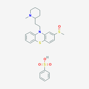 molecular formula C27H32N2O4S3 B146311 Mesoridazine besylate CAS No. 32672-69-8