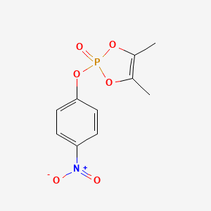 4,5-Dimethyl-2-(4-nitrophenoxy)-2H-1,3,2lambda~5~-dioxaphosphol-2-one