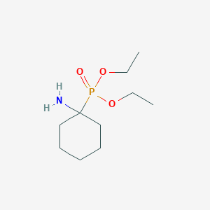 molecular formula C10H22NO3P B14631112 Phosphonic acid, (1-aminocyclohexyl)-, diethyl ester CAS No. 56372-35-1