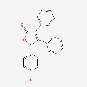 5-(4-Hydroxyphenyl)-3,4-diphenylfuran-2(5H)-one