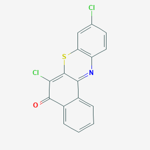 molecular formula C16H7Cl2NOS B14631140 5H-Benzo[a]phenothiazin-5-one, 6,9-dichloro- CAS No. 56536-79-9