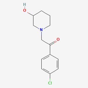 molecular formula C13H16ClNO2 B1463115 1-(4-氯苯基)-2-(3-羟基哌啶-1-基)-乙酮 CAS No. 1146080-72-9