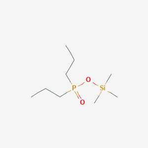 molecular formula C9H23O2PSi B14631156 Trimethylsilyl dipropylphosphinate CAS No. 53483-29-7