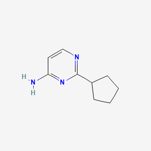 B1463116 2-Cyclopentylpyrimidin-4-amine CAS No. 871823-79-9