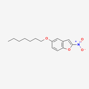 molecular formula C15H19NO4 B14631180 5-(Heptyloxy)-2-nitro-1-benzofuran CAS No. 56897-18-8