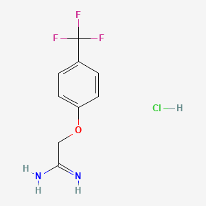molecular formula C9H10ClF3N2O B1463121 2-[4-(三氟甲基)苯氧基]乙酰胺盐酸盐 CAS No. 1186194-48-8