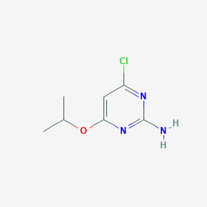 molecular formula C7H10ClN3O B1463123 4-氯-6-异丙氧基嘧啶-2-胺 CAS No. 89728-45-0