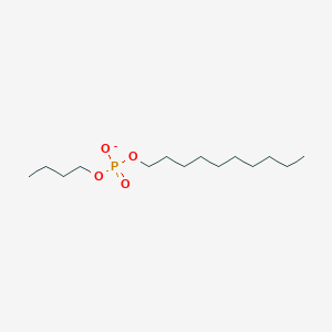 molecular formula C14H30O4P- B14631274 Butyl decyl phosphate CAS No. 54653-20-2