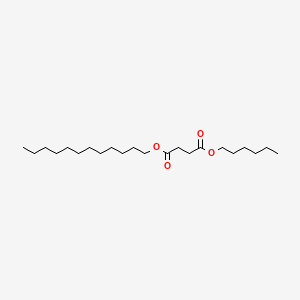 molecular formula C22H42O4 B14631280 4-O-dodecyl 1-O-hexyl butanedioate CAS No. 54303-71-8