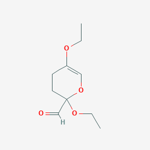 2,5-Diethoxy-3,4-dihydro-2H-pyran-2-carbaldehyde