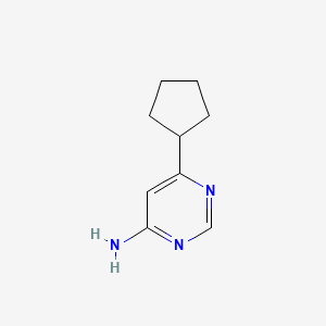 molecular formula C9H13N3 B1463131 6-环戊基嘧啶-4-胺 CAS No. 1159819-92-7