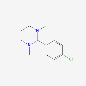 2-(4-Chlorophenyl)-1,3-dimethylhexahydropyrimidine