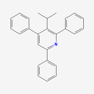 molecular formula C26H23N B14631340 3-Isopropyl-2,4,6-triphenylpyridine CAS No. 57162-47-7