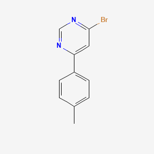 molecular formula C11H9BrN2 B1463138 4-溴-6-(对甲苯基)嘧啶 CAS No. 1086382-21-9