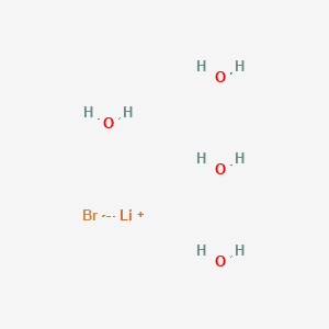 molecular formula BrH8LiO4 B14631384 Lithium;bromide;tetrahydrate CAS No. 56088-72-3