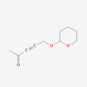 molecular formula C10H14O3 B14631387 3-Pentyn-2-one, 5-[(tetrahydro-2H-pyran-2-yl)oxy]- CAS No. 52804-46-3