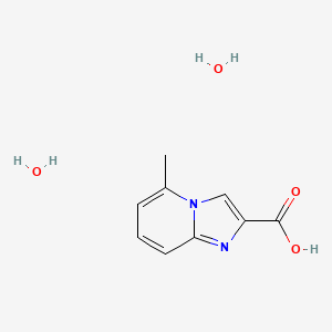 molecular formula C9H12N2O4 B1463139 5-甲基咪唑并[1,2-a]吡啶-2-甲酸二水合物 CAS No. 1185540-04-8