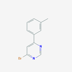 molecular formula C11H9BrN2 B1463140 4-Bromo-6-(m-tolyl)pyrimidine CAS No. 1086382-23-1