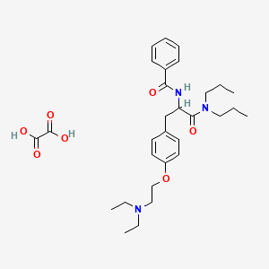 (S)-alpha-(Benzoylamino)-4-(2-(diethylamino)ethoxy)-N,N-dipropylhydrocinnamamide oxalate