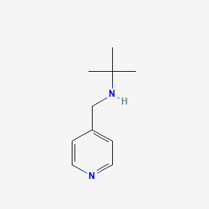 molecular formula C10H17ClN2 B1463143 2-methyl-N-(pyridin-4-ylmethyl)propan-2-amine CAS No. 341008-29-5
