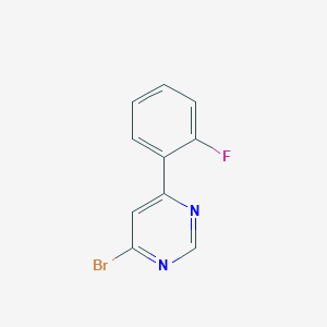molecular formula C10H6BrFN2 B1463144 4-Bromo-6-(2-fluorophenyl)pyrimidine CAS No. 1142194-02-2