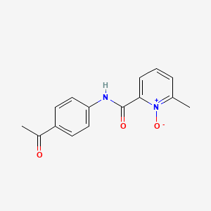 2-Pyridinecarboxamide, N-(4-acetylphenyl)-6-methyl-, 1-oxide