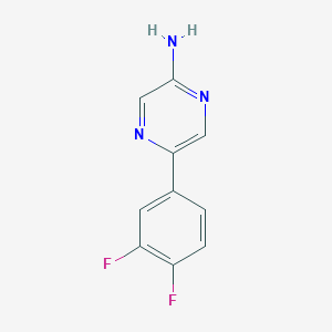 2-Amino-5-(3,4-difluorophenyl)pyrazine