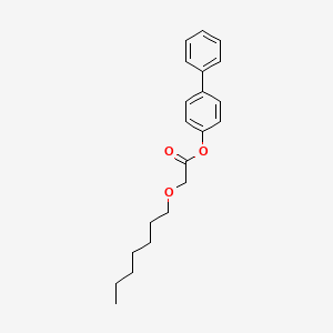 molecular formula C21H26O3 B14631492 [1,1'-Biphenyl]-4-yl (heptyloxy)acetate CAS No. 54334-93-9